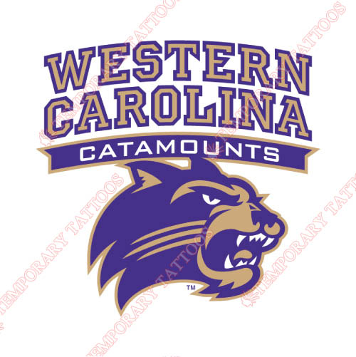 Western Carolina Catamounts Customize Temporary Tattoos Stickers NO.6955